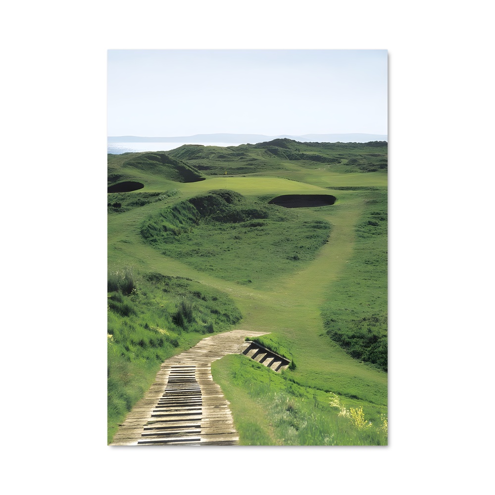 Poster La Colline Émeraude – affiche Golf